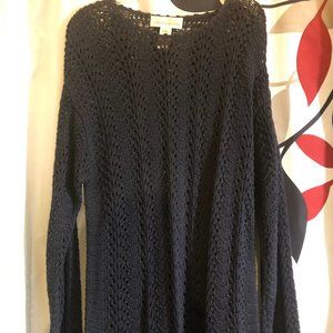 Jones NewYork size Medium Dark Blue Fishnet Dress